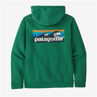 Patagonia Boardshort Logo Uprisal Hoody Grather Green back